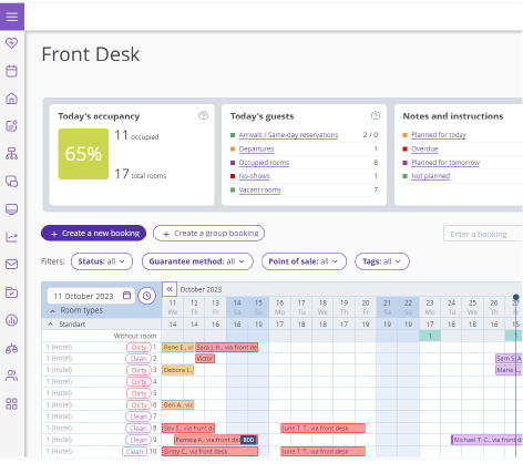 screenshot of Exely PMS